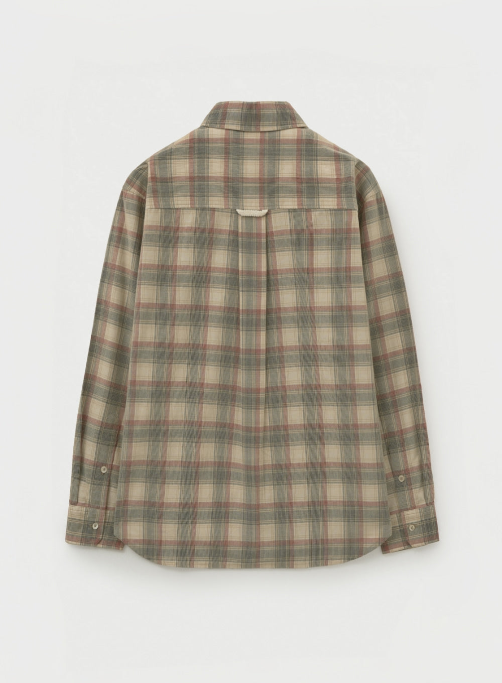 [satur] Corduroy Check Shirt - Beige