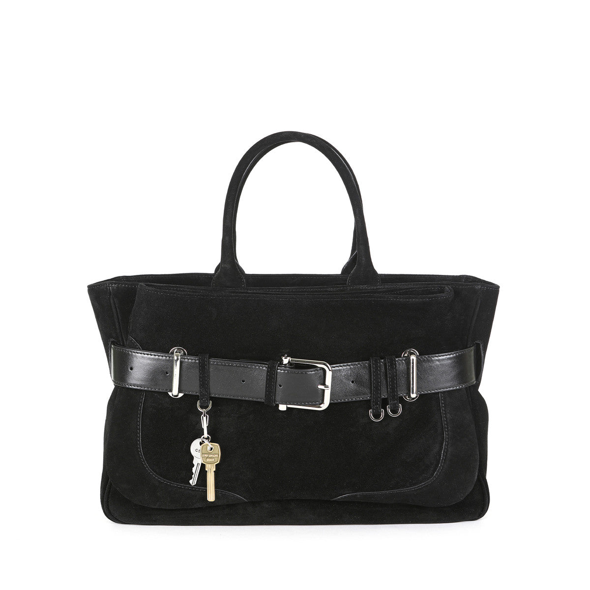 Osoi Tote Brocle Suede Black Combi