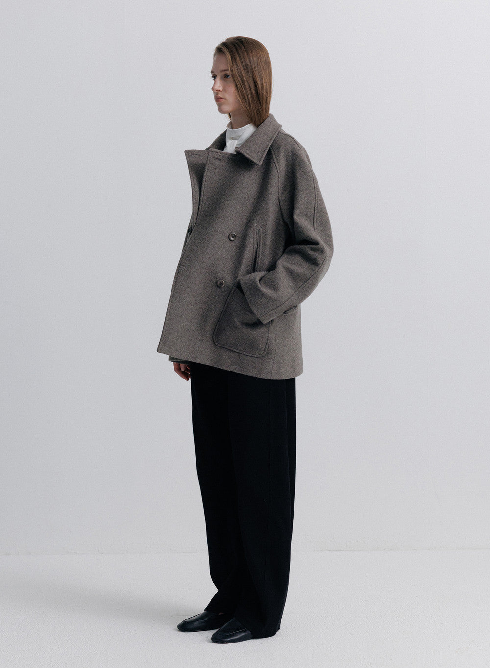 Kindersalmon Metis Alpaca Coat Taupe