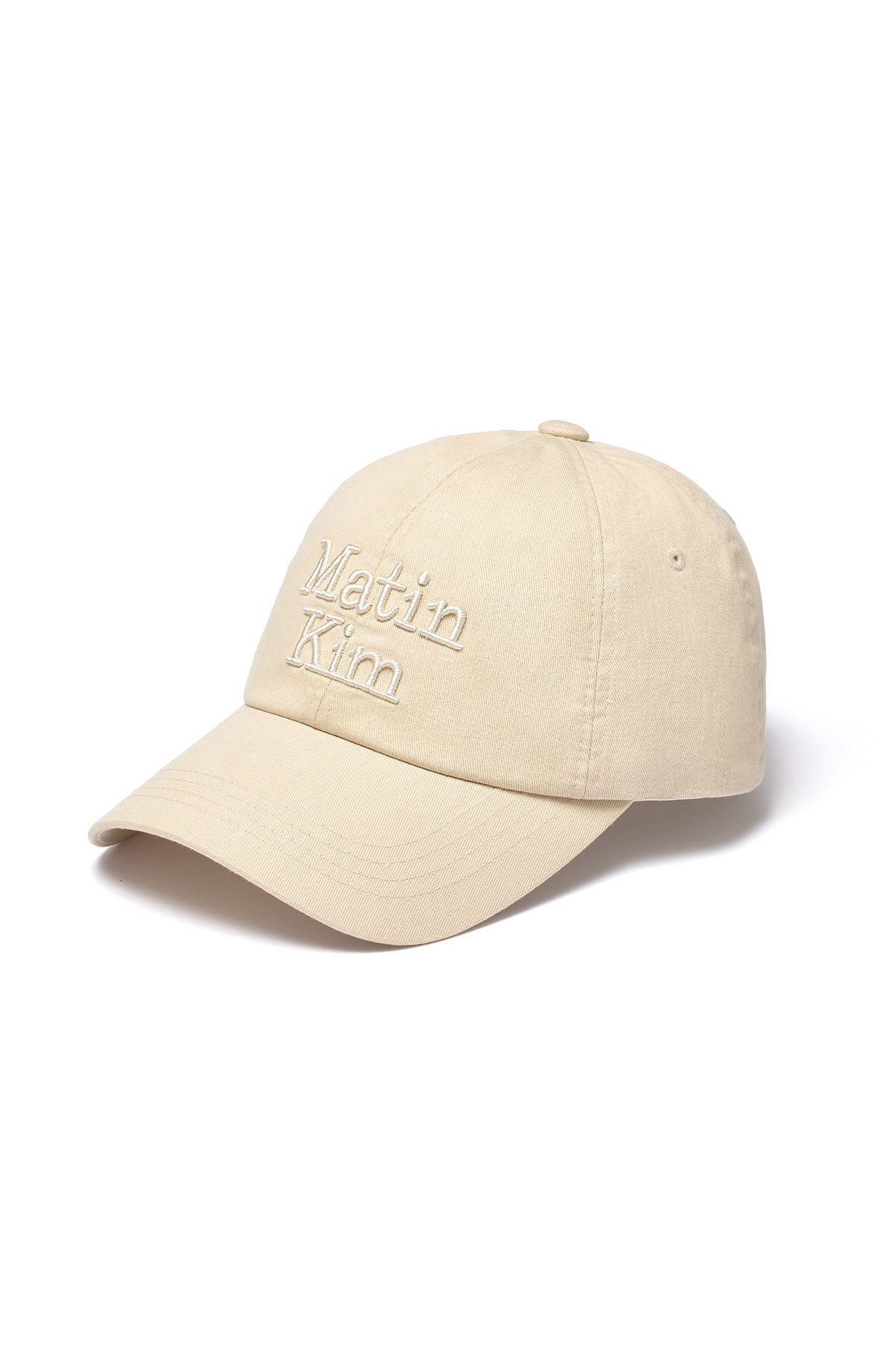 [matinkim] MATIN VOLUME LOGO BALL CAP IN BEIGE