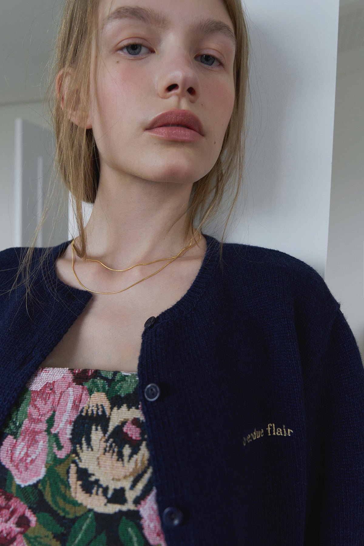 Overdueflair Overdue Wool Cardigan Navy