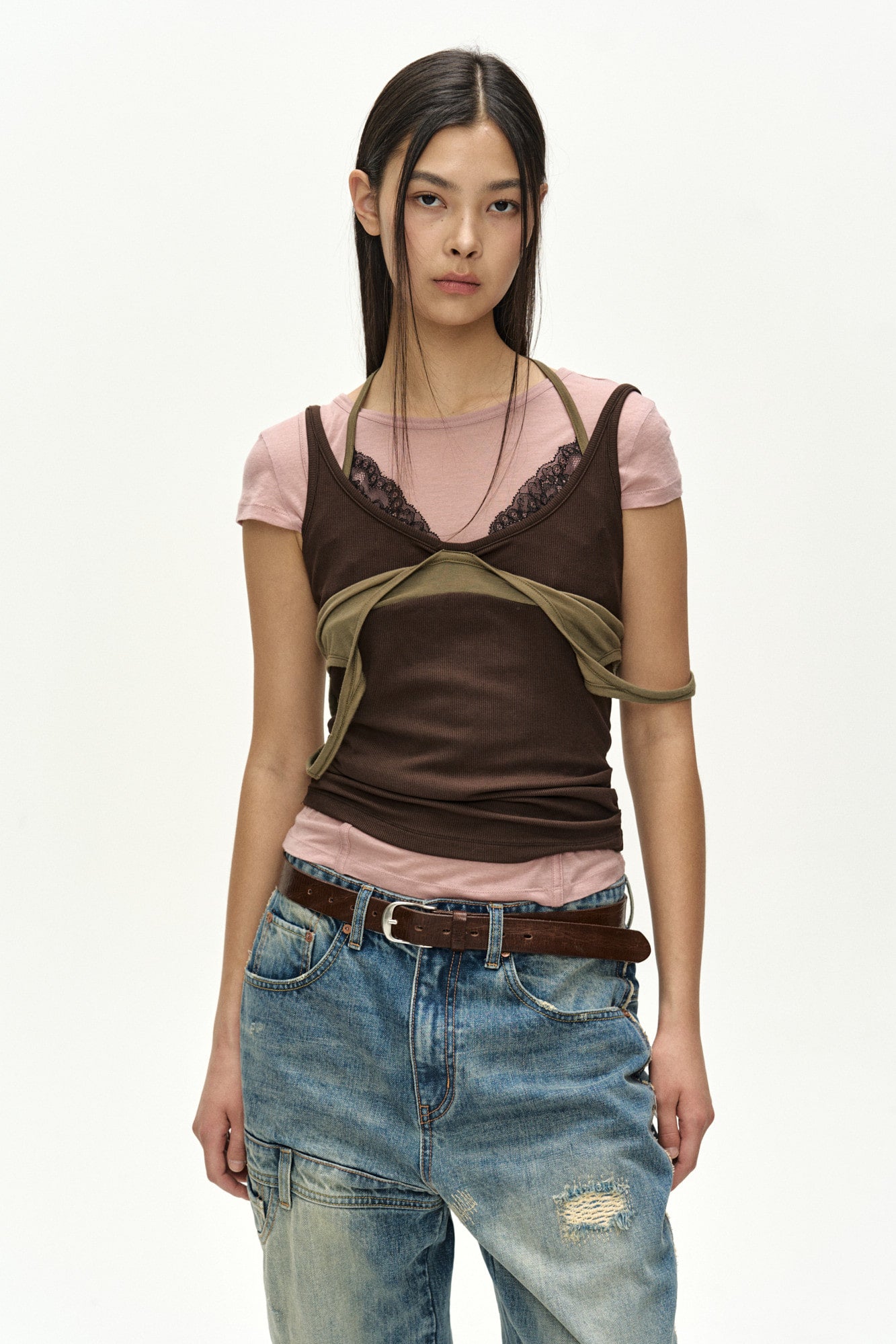 Andersson Bell Upside-Down Layered T-Shirt