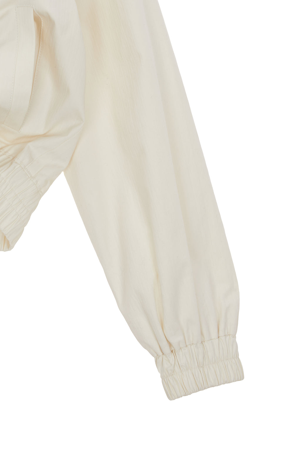 Matinkim Curvy String Crop Blouson IN Ivory