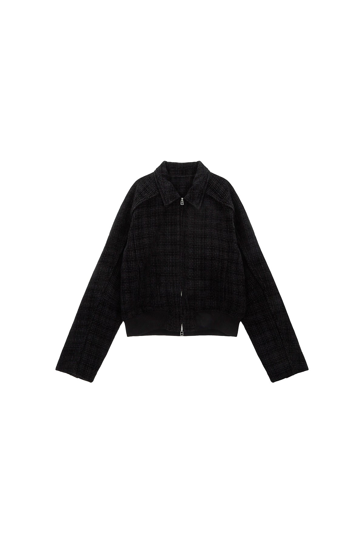 Matinkim Tweed Blouson Jumper For Men IN Black