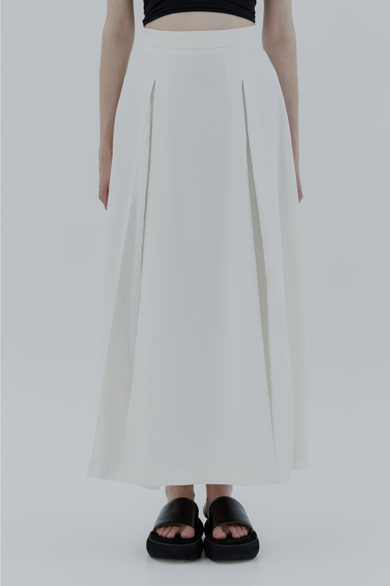 Treemingbird Gored Maxi Skirt Ivory