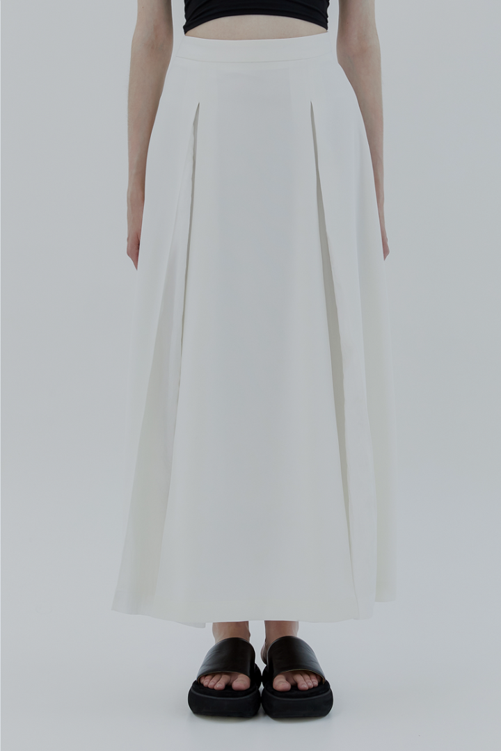 Treemingbird Gored Maxi Skirt Ivory
