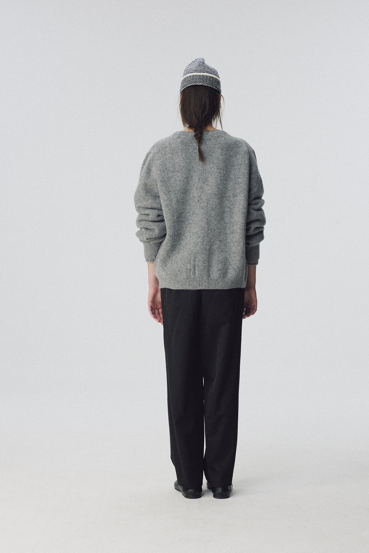 Nothing Written Rowan wool cardigan (Ash gray)