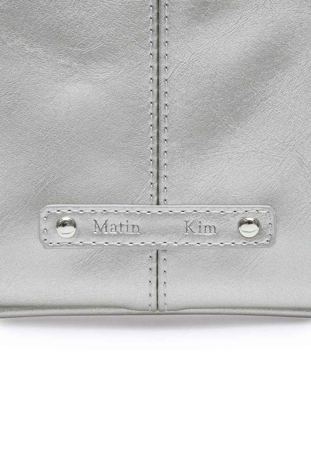 [matinkim] Rivet Point Mini Coin Wallet IN Dark Silver