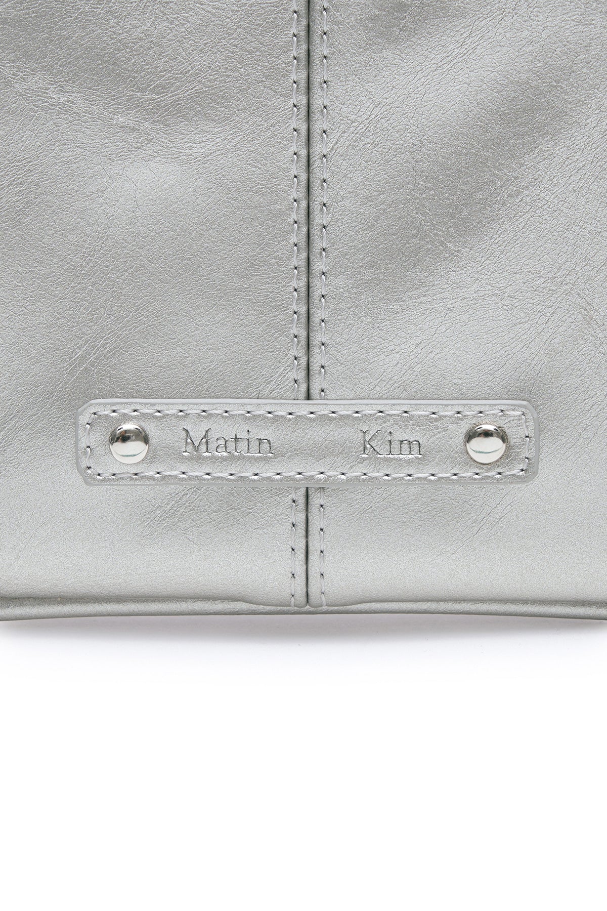 [matinkim] Rivet Point Mini Coin Wallet IN Dark Silver