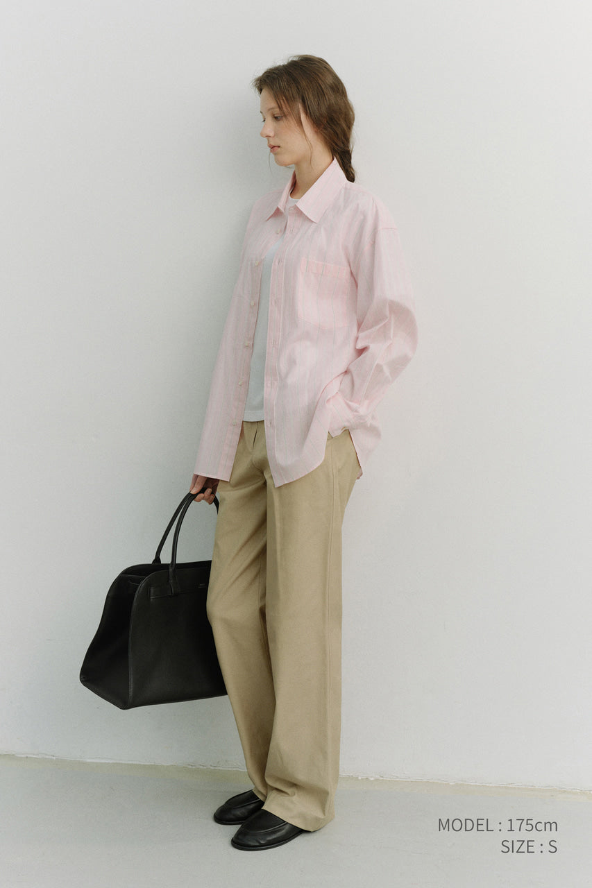 Dunst Pleated Chino Slacks Classic Beige