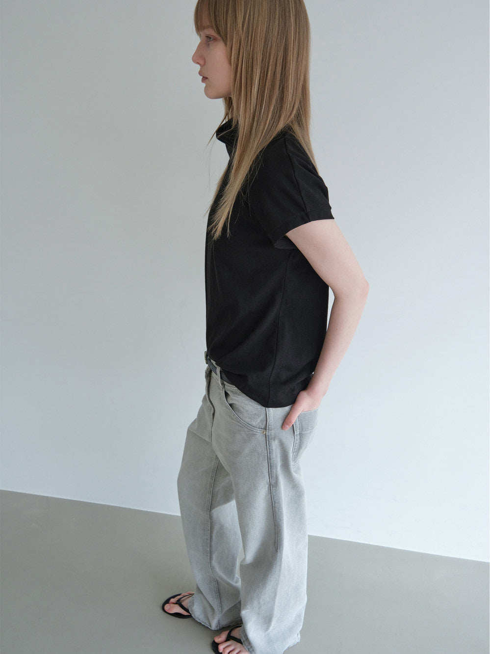 [Low Classic] New Straight Fit Denim_Light Grey