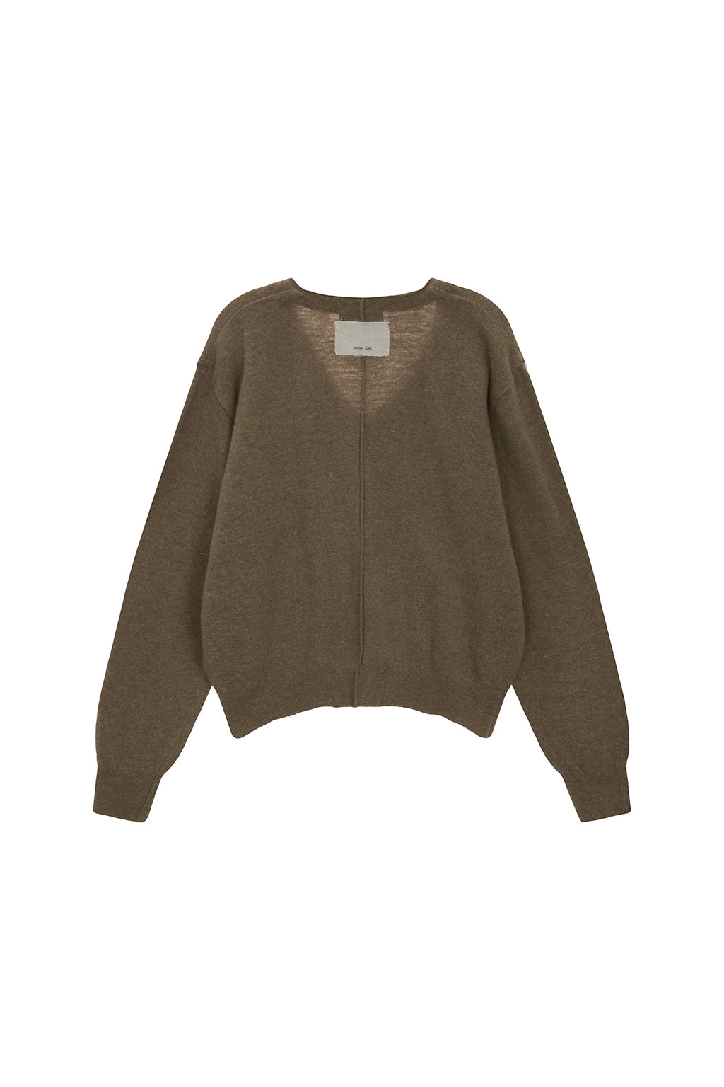 [matinkim] ARGYLE STITCH CARDIGAN IN KHAKI BROWN