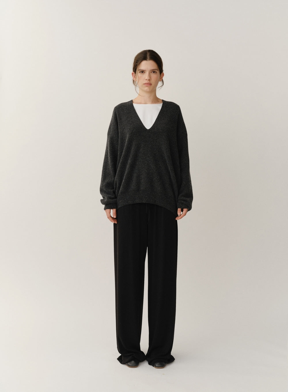 Kindersalmon Ramona Knit Top Anthracite