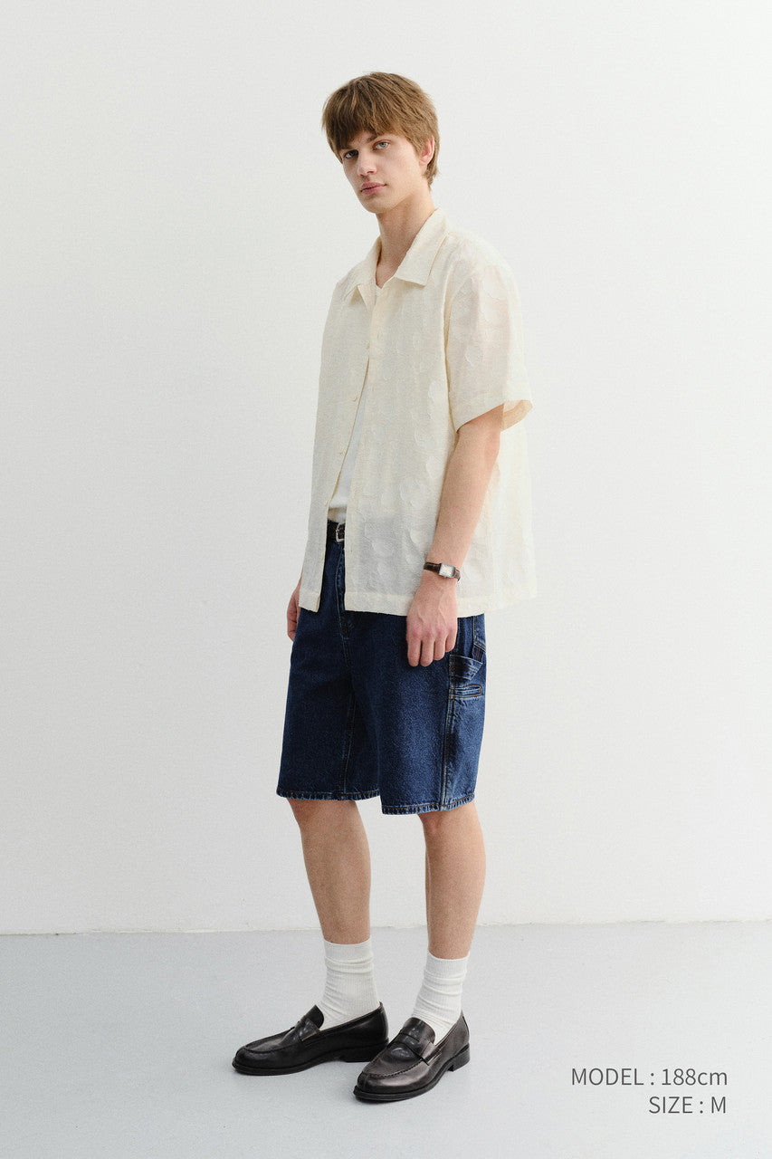 Dunst Classic Carpenter Denim Shorts Classic Blue