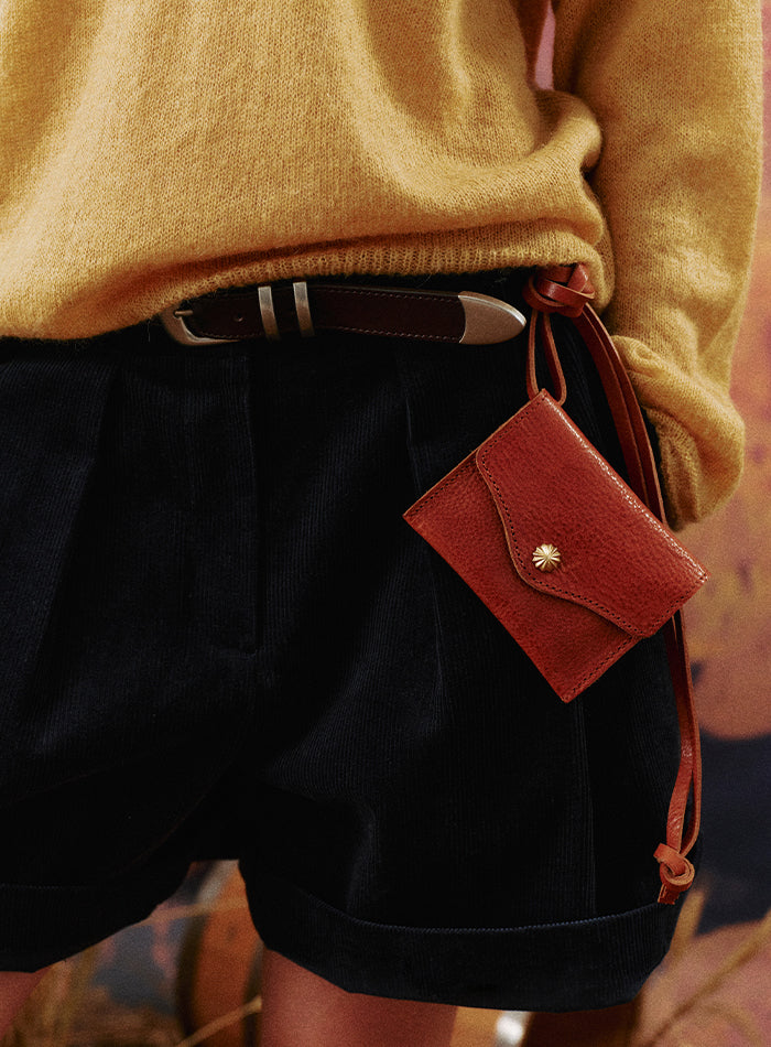 Mango Maniplease Concho Card Wallet Tan