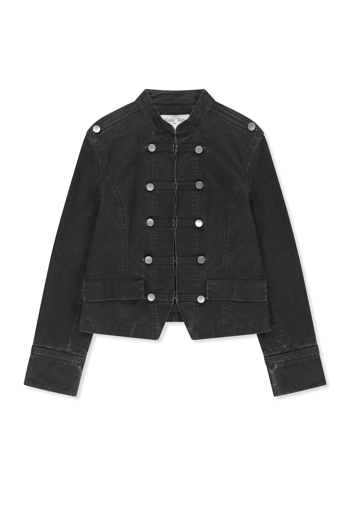 Matinkim Vintage Washed Napoleon Jacket IN Charcoal