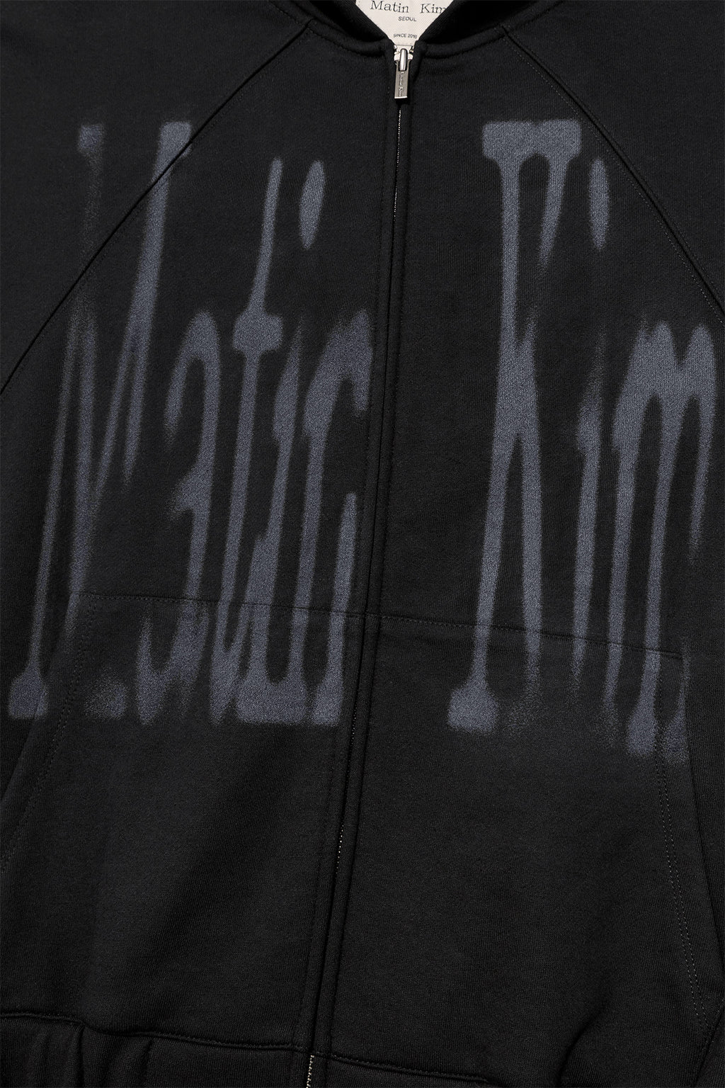Matinkim Big Logo Hoody Zip UP IN Black
