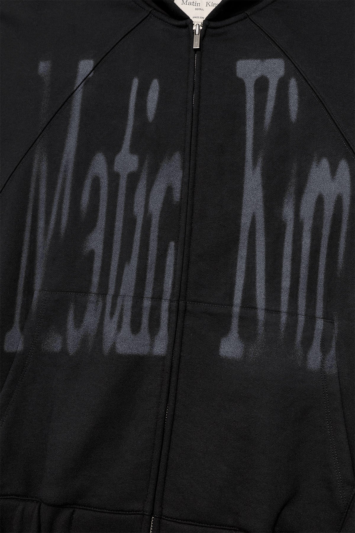Matinkim Big Logo Hoody Zip UP IN Black