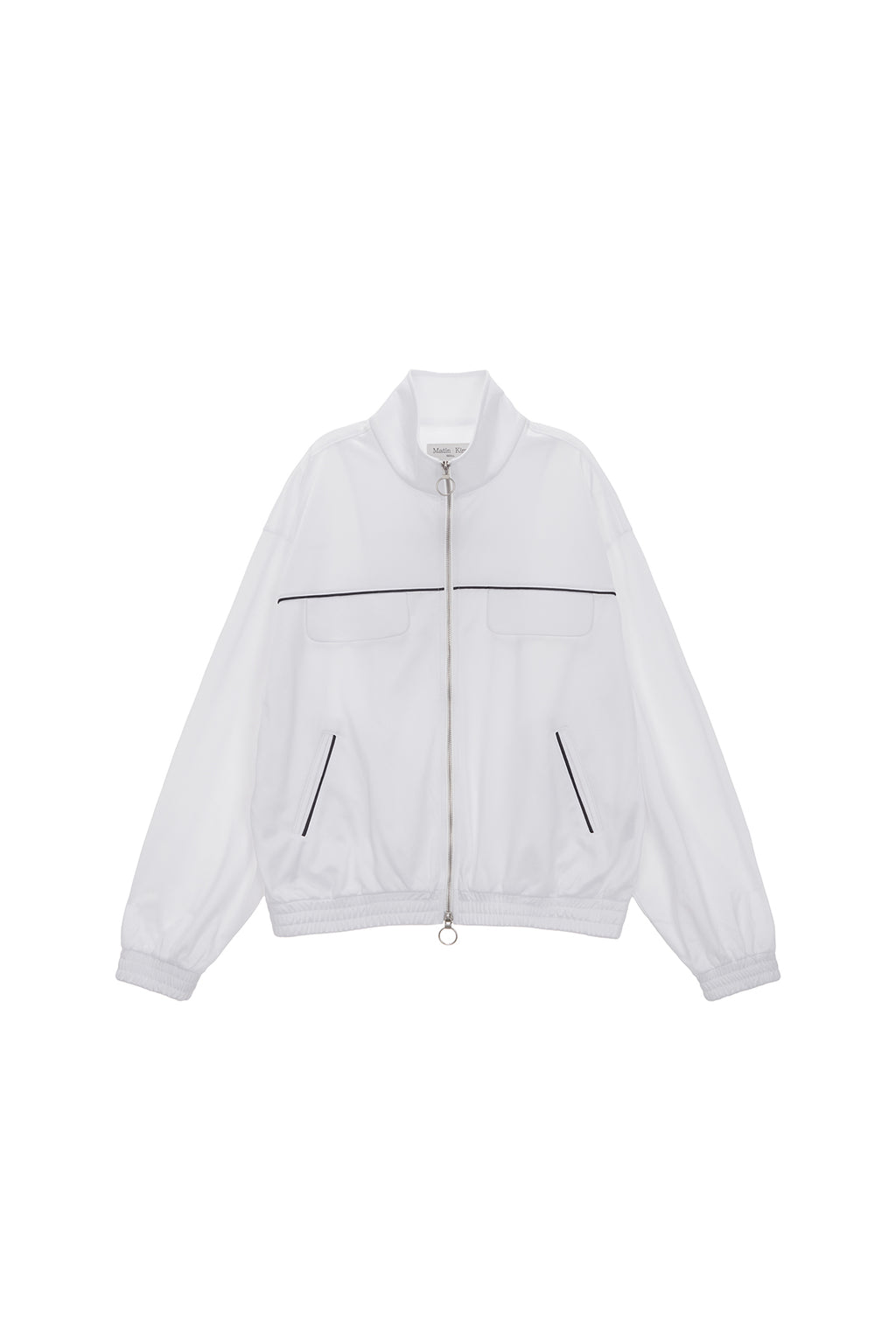 Matinkim Back Logo Point Track Jumper IN White
