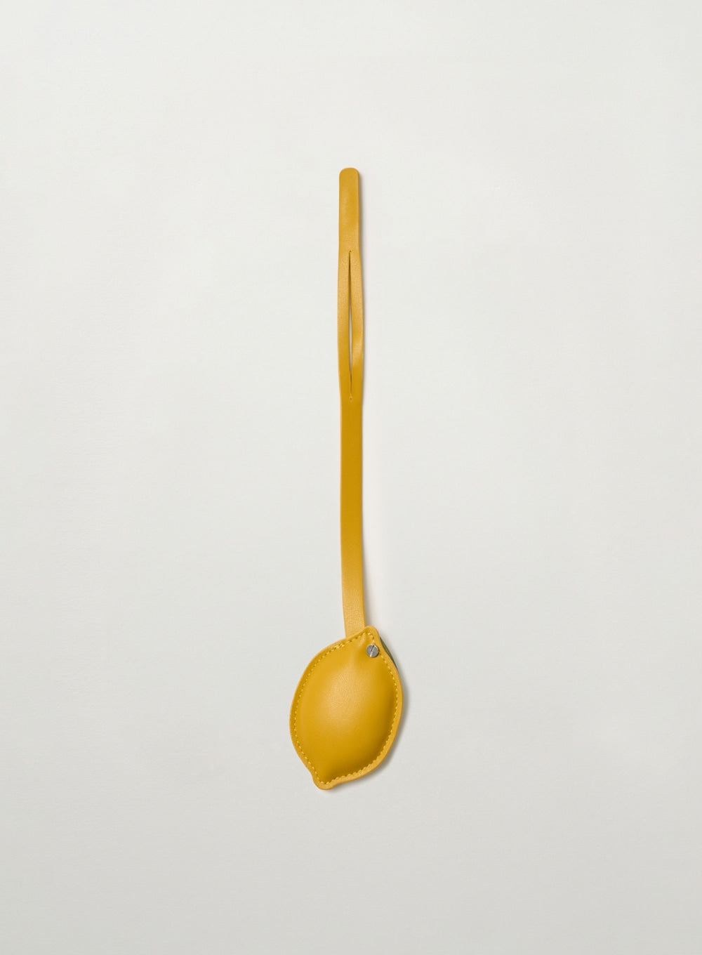 [satur] Citron Synthetic Leather Keyring - Yellow