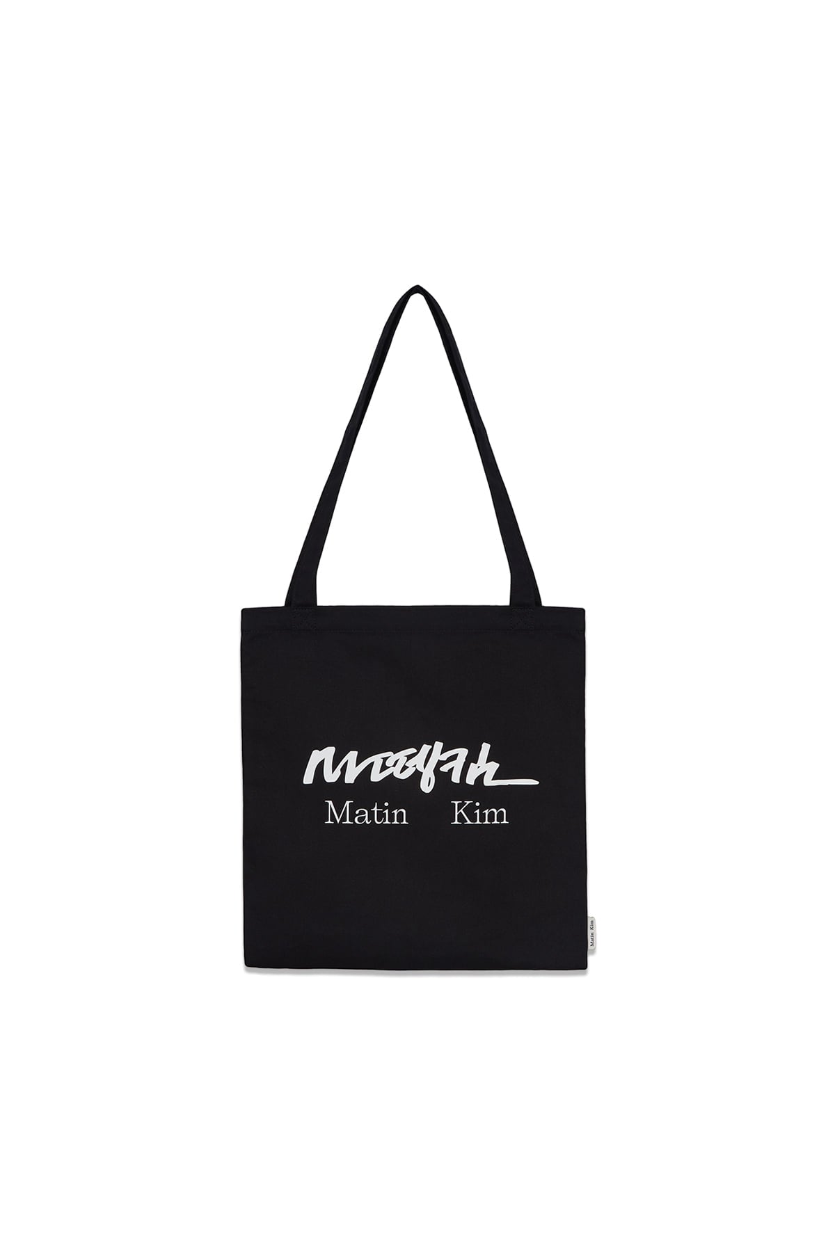 [matinkim] HANGEUL BIG LOGO POINT ECOBAG IN BLACK