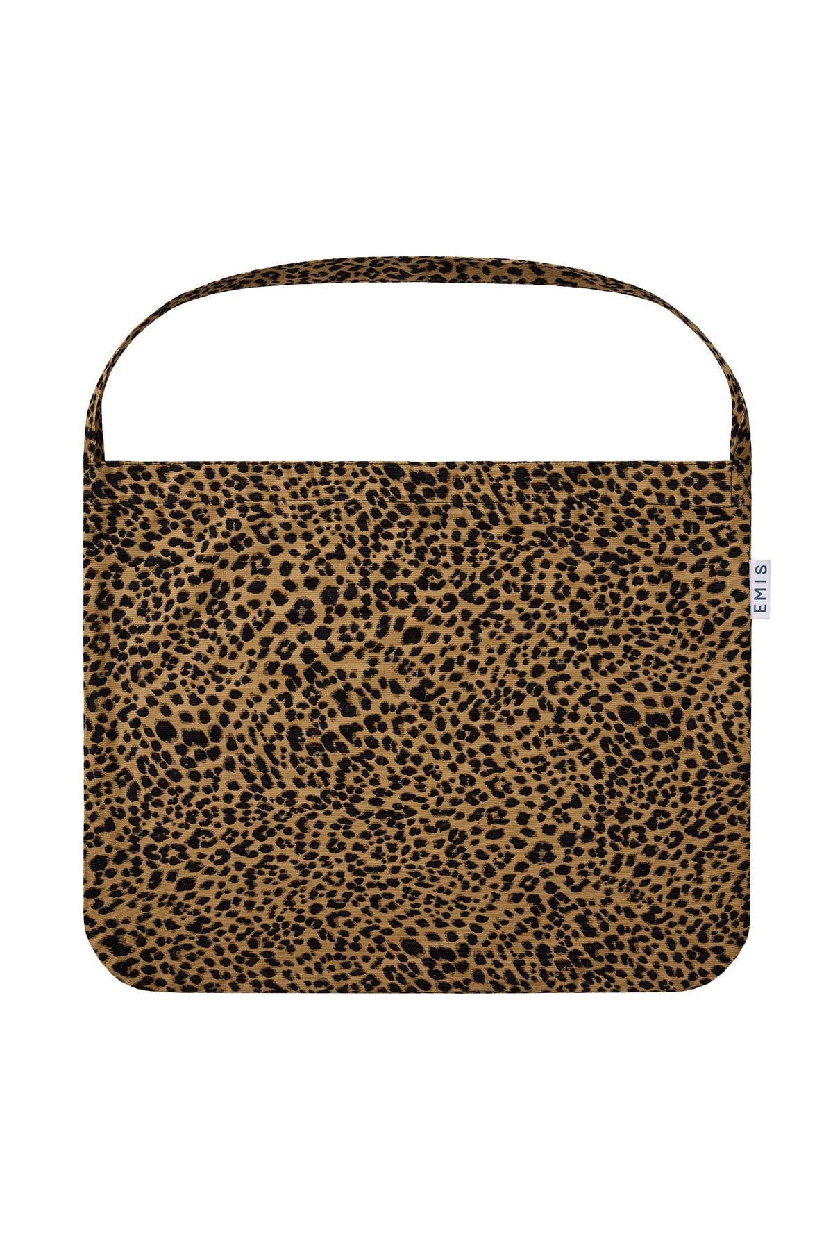 Emis 22Y Leopard Corduroy Eco Bag-Brown