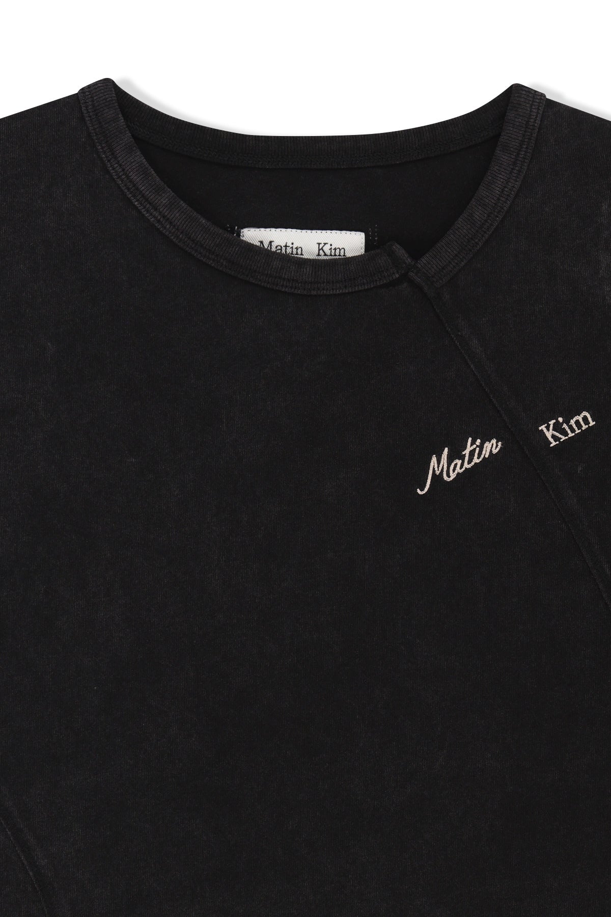 Matinkim Curved Cut Slim Top IN Black