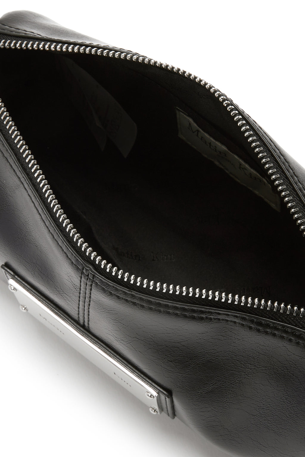 [matinkim] BUCKLE STRAP TWO WAY MINI BAG IN BLACK