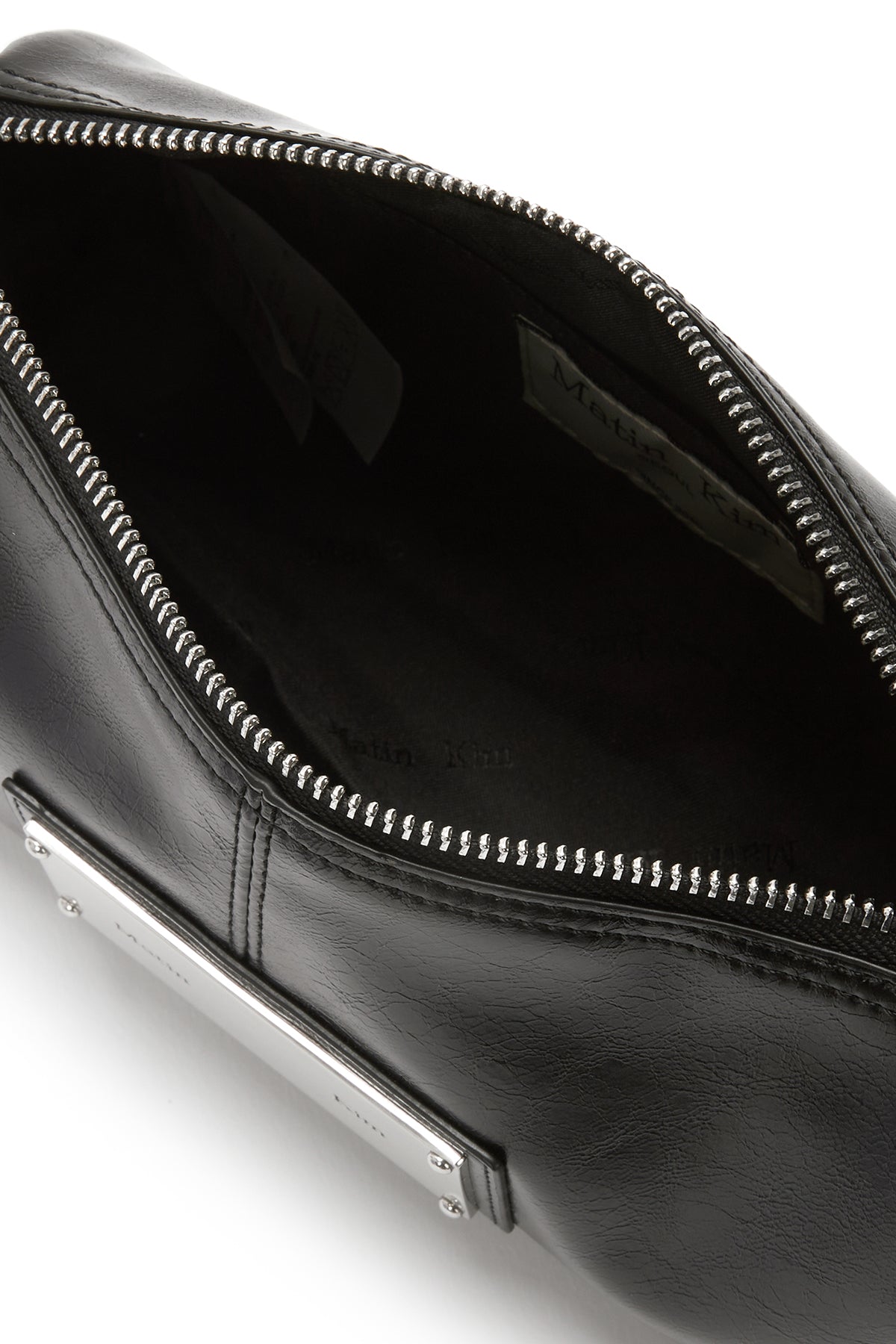 [matinkim] BUCKLE STRAP TWO WAY MINI BAG IN BLACK