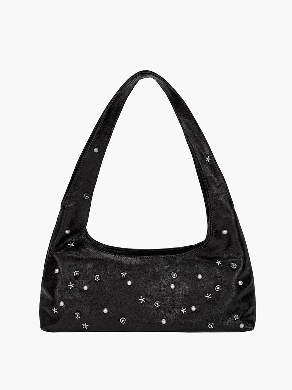 Margesherwood Halter Hobo black studded washed nappa