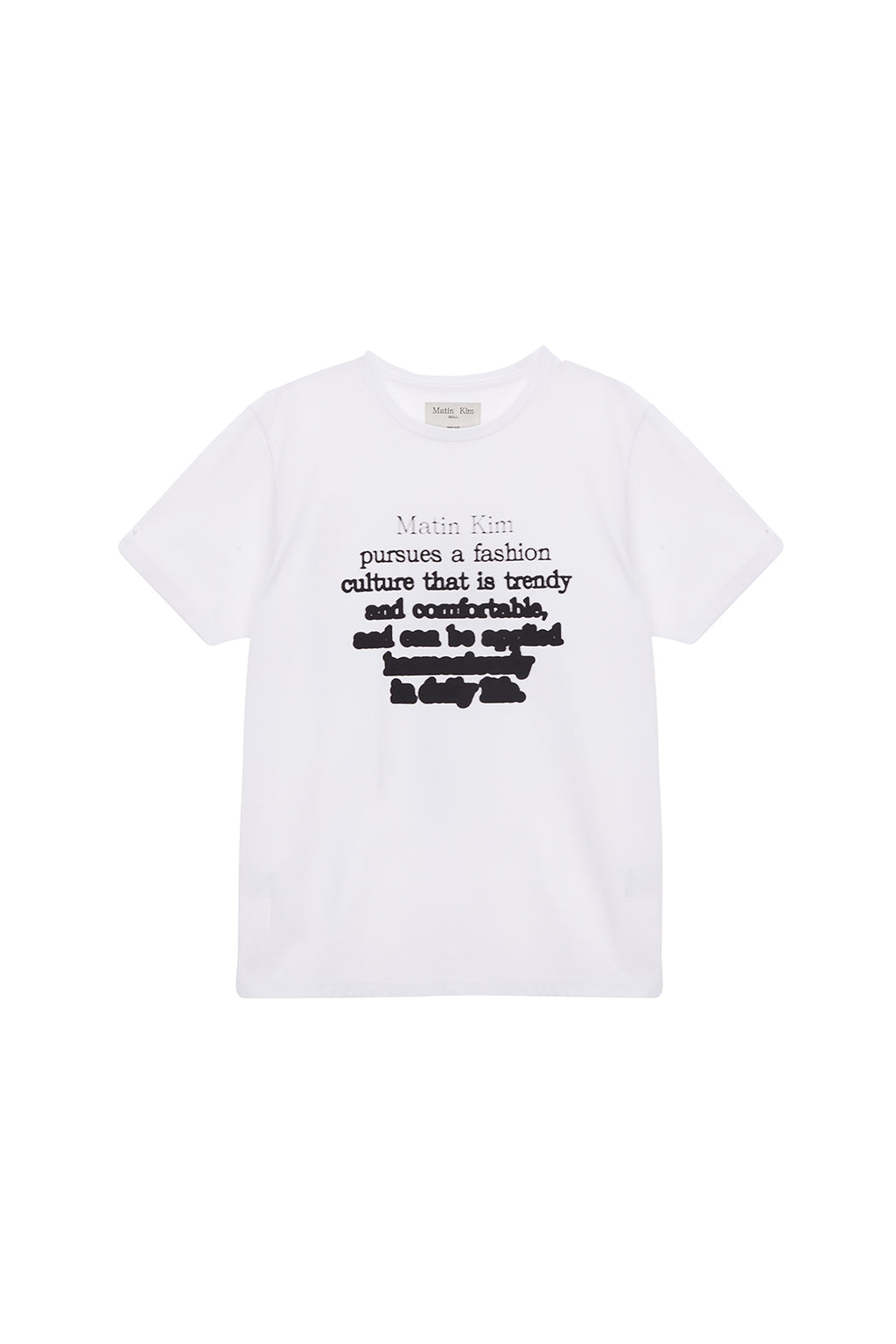 Matinkim Ink Lettering Top IN White