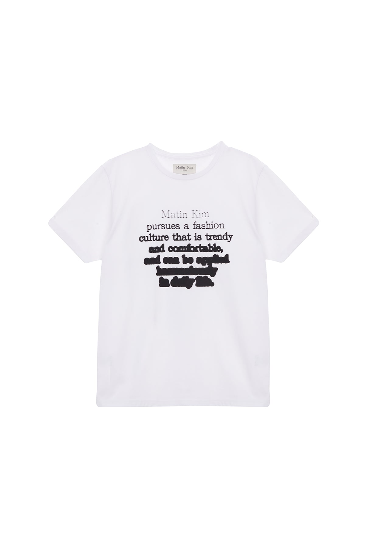 Matinkim Ink Lettering Top IN White