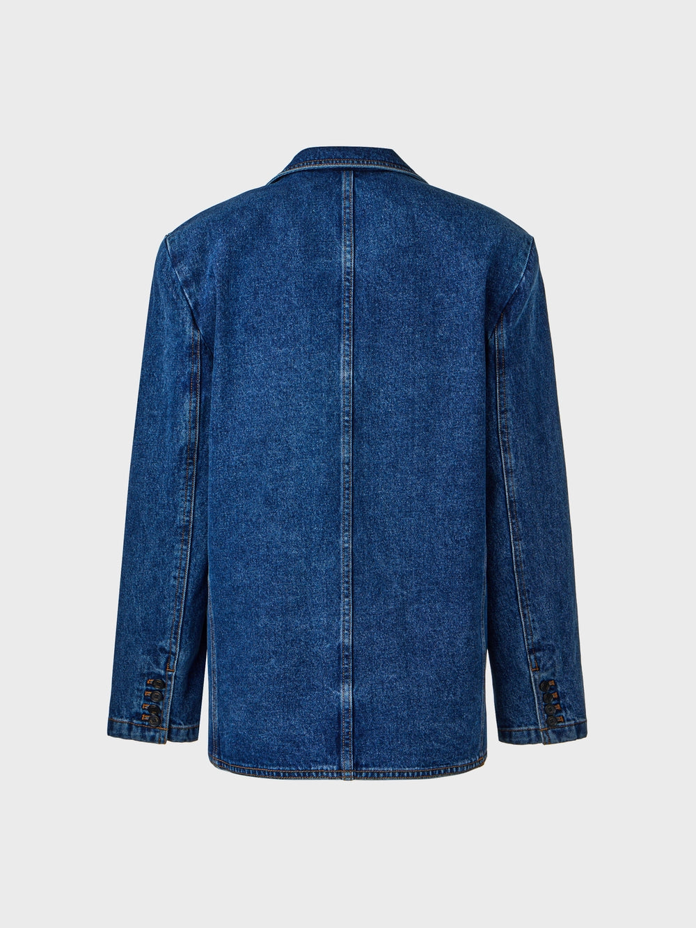 EENK Denim Single Breasted Jacket - Denim Blue