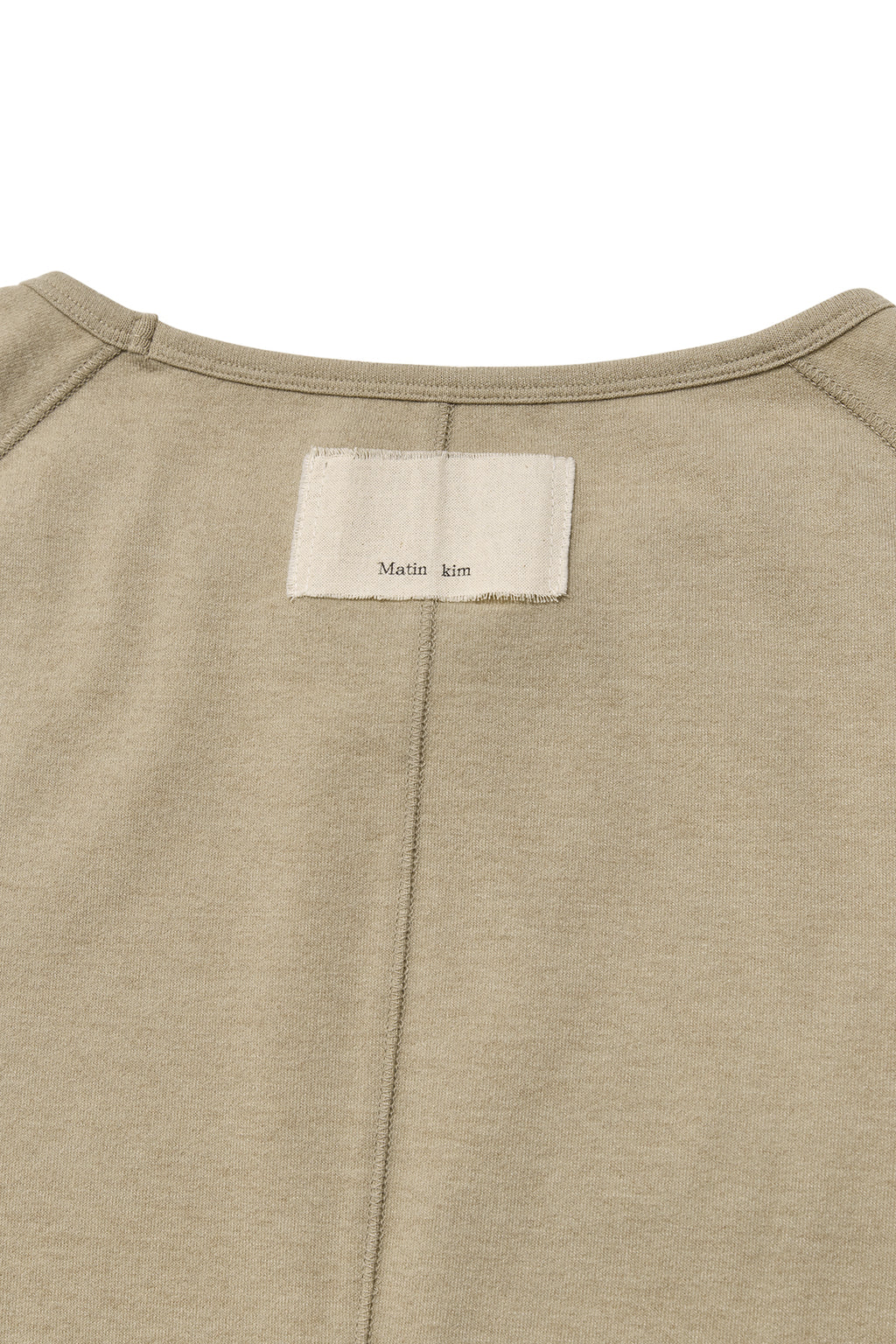 [matinkim] RABBIT PRINTING RAGLAN SLIM TOP IN BEIGE