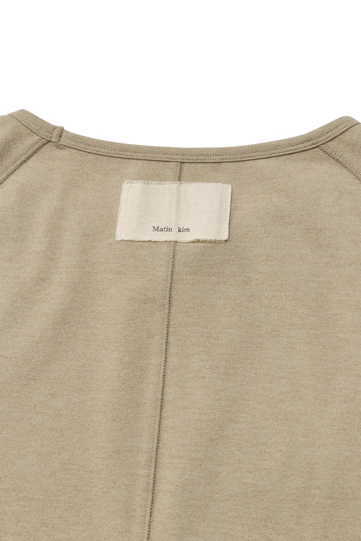 [matinkim] RABBIT PRINTING RAGLAN SLIM TOP IN BEIGE