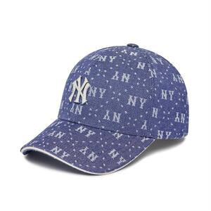 Denim Dia MONOGRAM Structured Ball Cap NEW YORK YANKEES