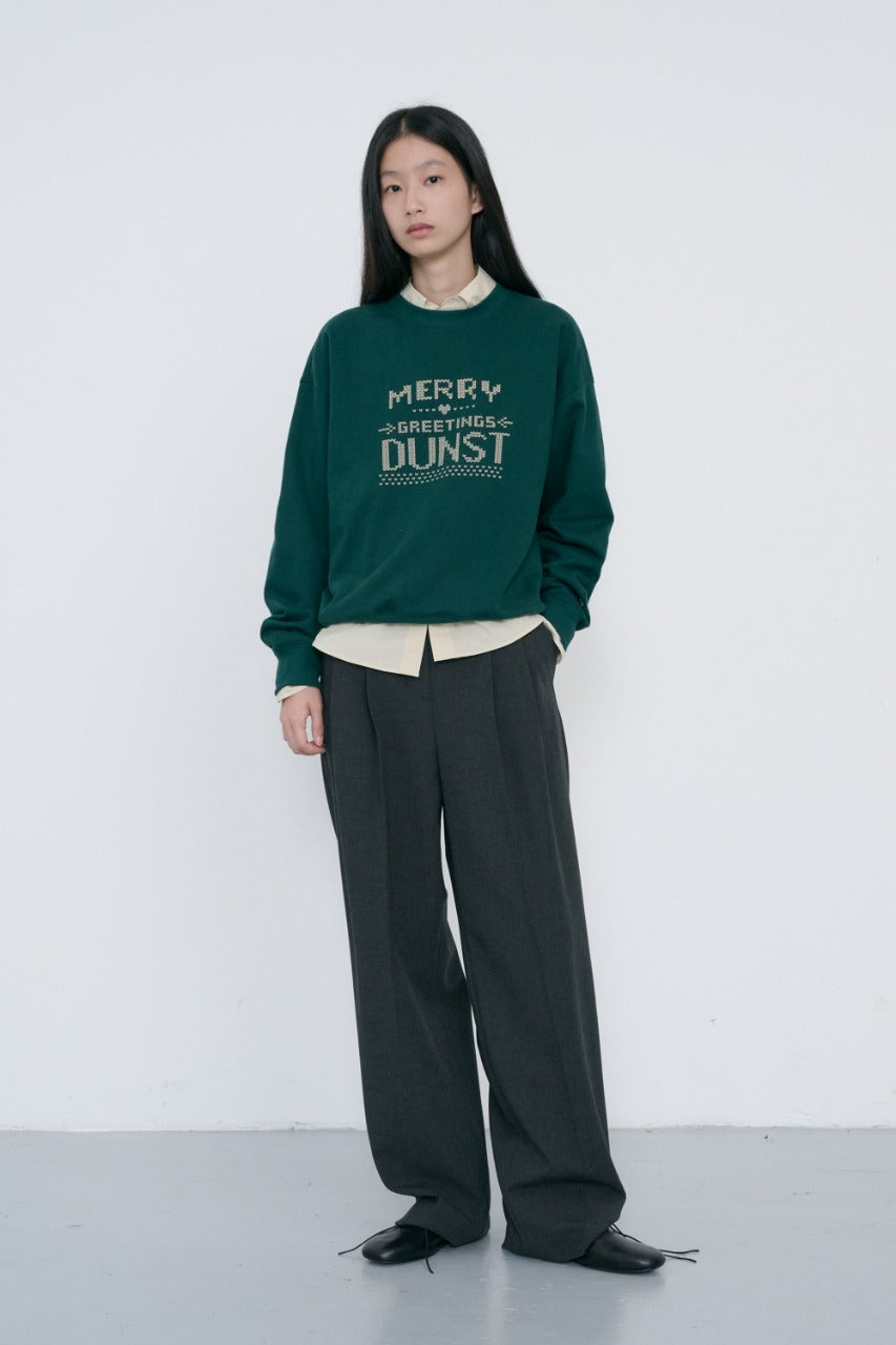 Dunst Unisex Pixel Sweatshirt Deep Green
