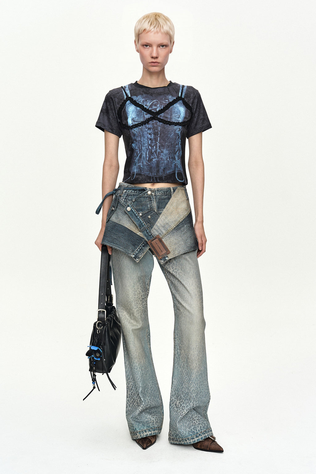 Andersson Bell Lingerie Trompe-L'Oeil Graphic T-Shirt