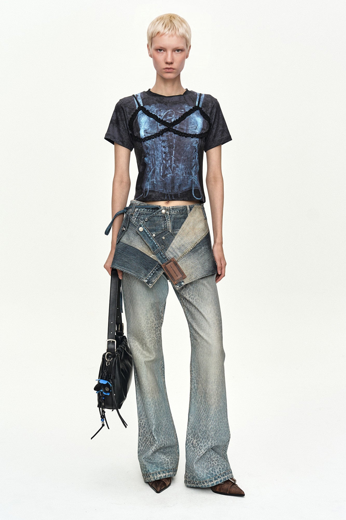 Andersson Bell Lingerie Trompe-L'Oeil Graphic T-Shirt