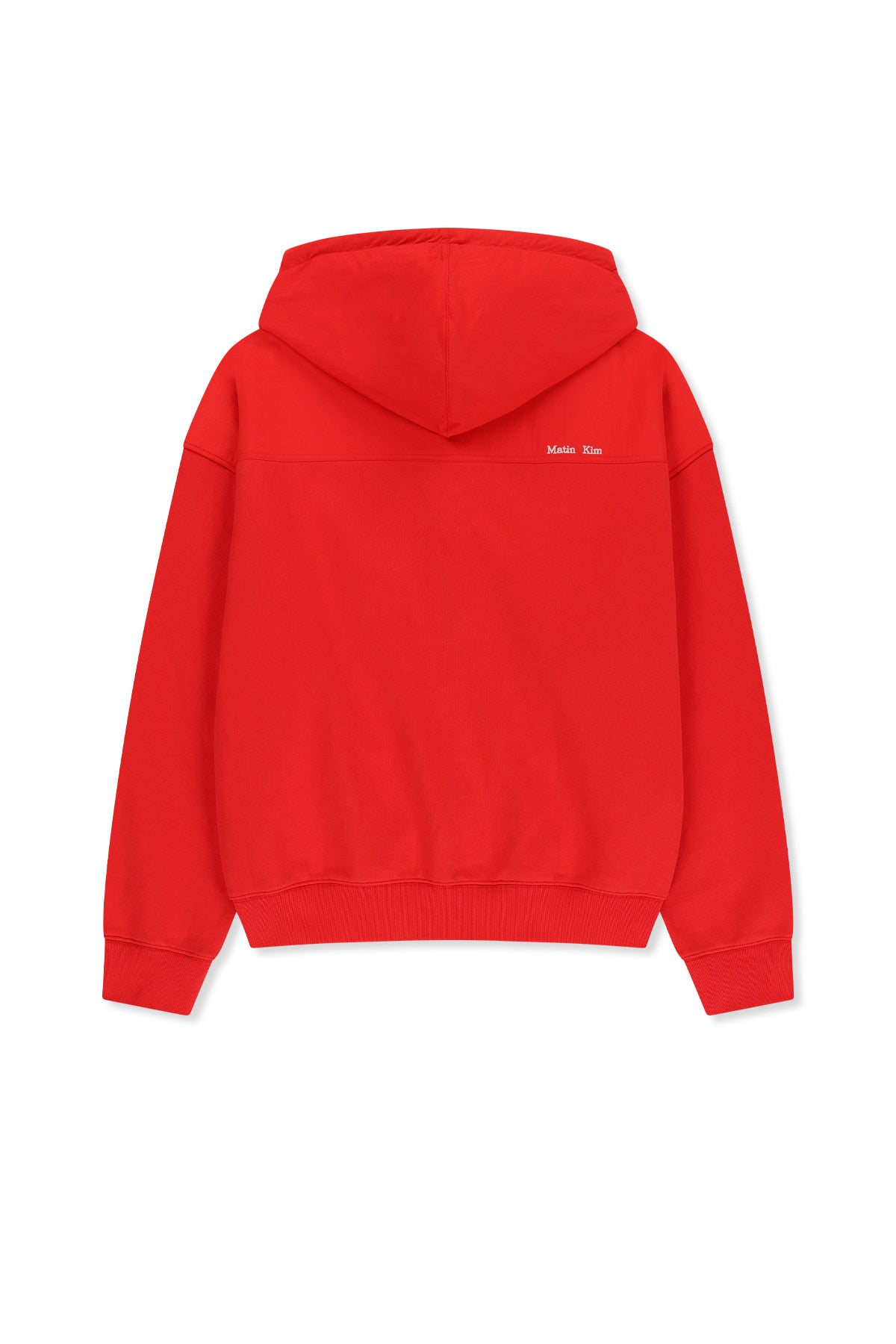 Matinkim Color Block Hoody Zip UP IN Red