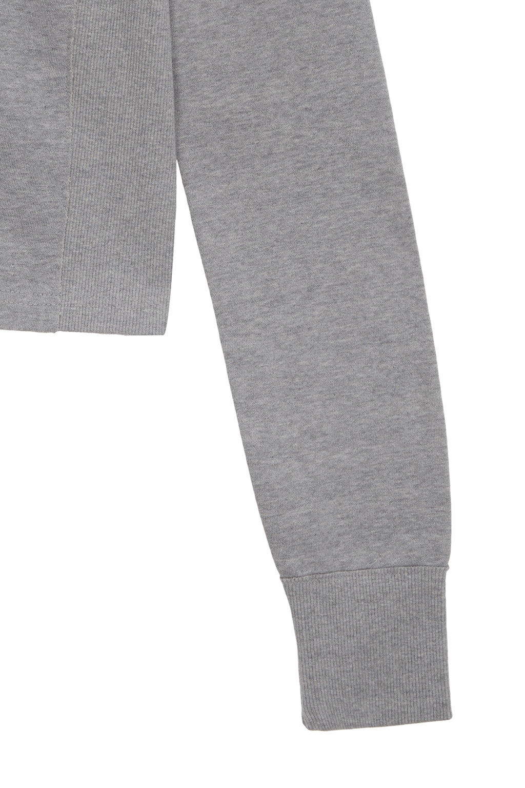 [matinkim] RIB POINT JERSEY CARDIGAN IN GREY