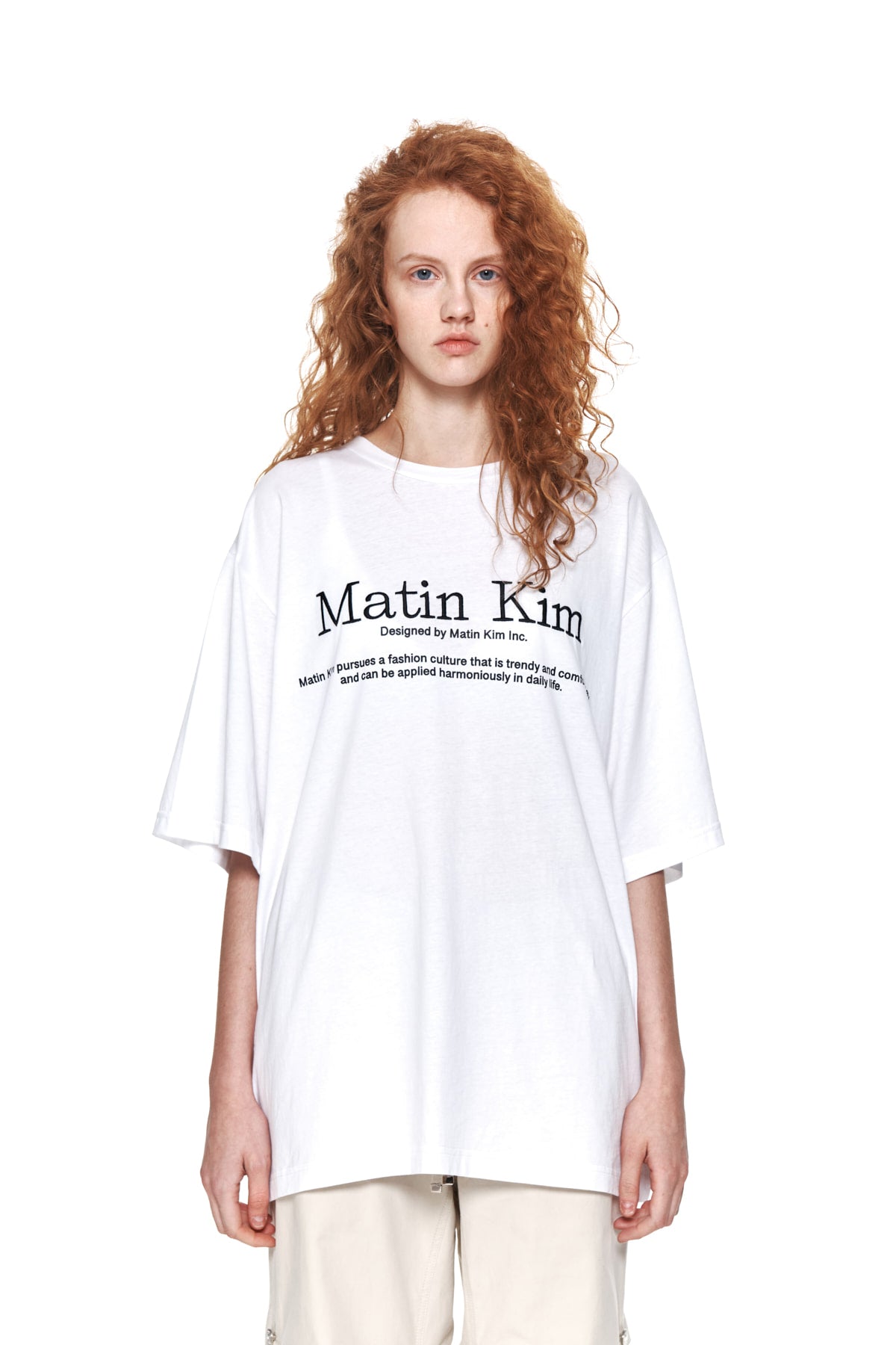 [matinkim] MATIN HERITAGE TOP IN WHITE