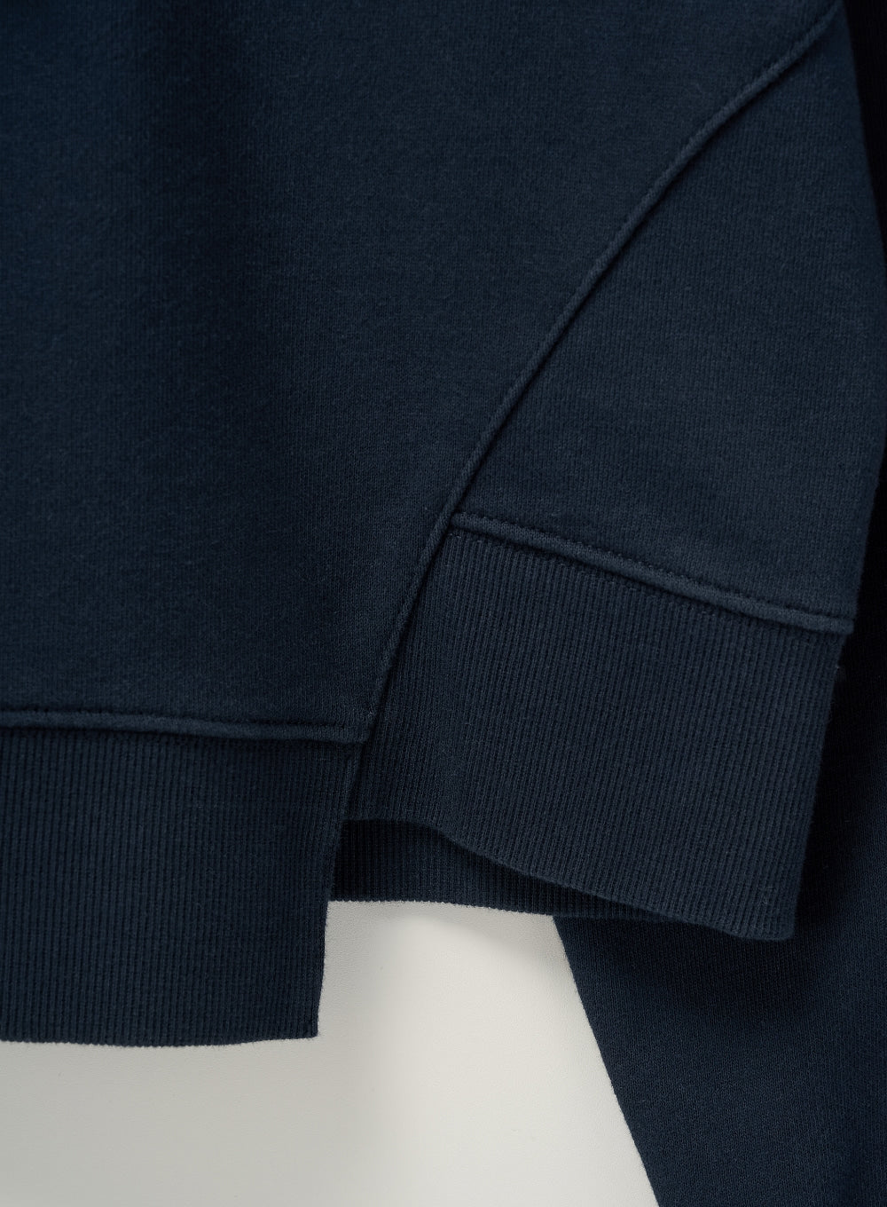 [satur] (W) Dublin Crop Hood T-shirt - Navy