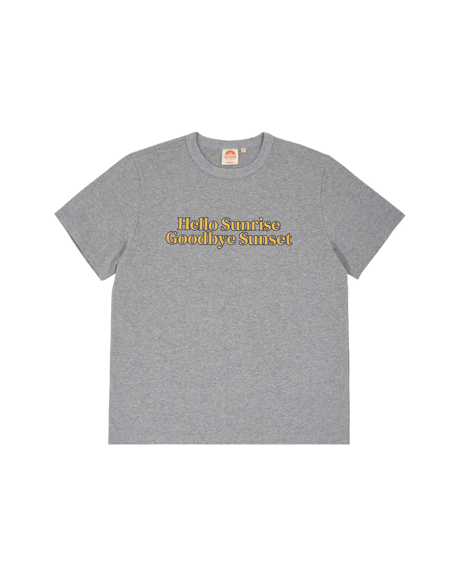 HS Classic Typo Logo Tee_Heather Gray