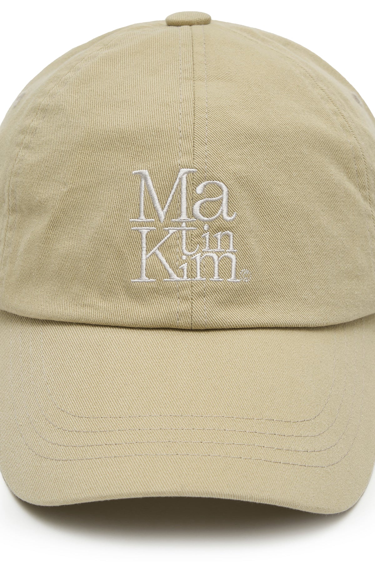 Matinkim Matin Kim Matin Block Logo Ball Cap IN Beige