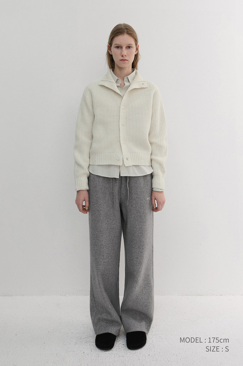 Dunst Unisex Jersey Wide Pants Melange Grey