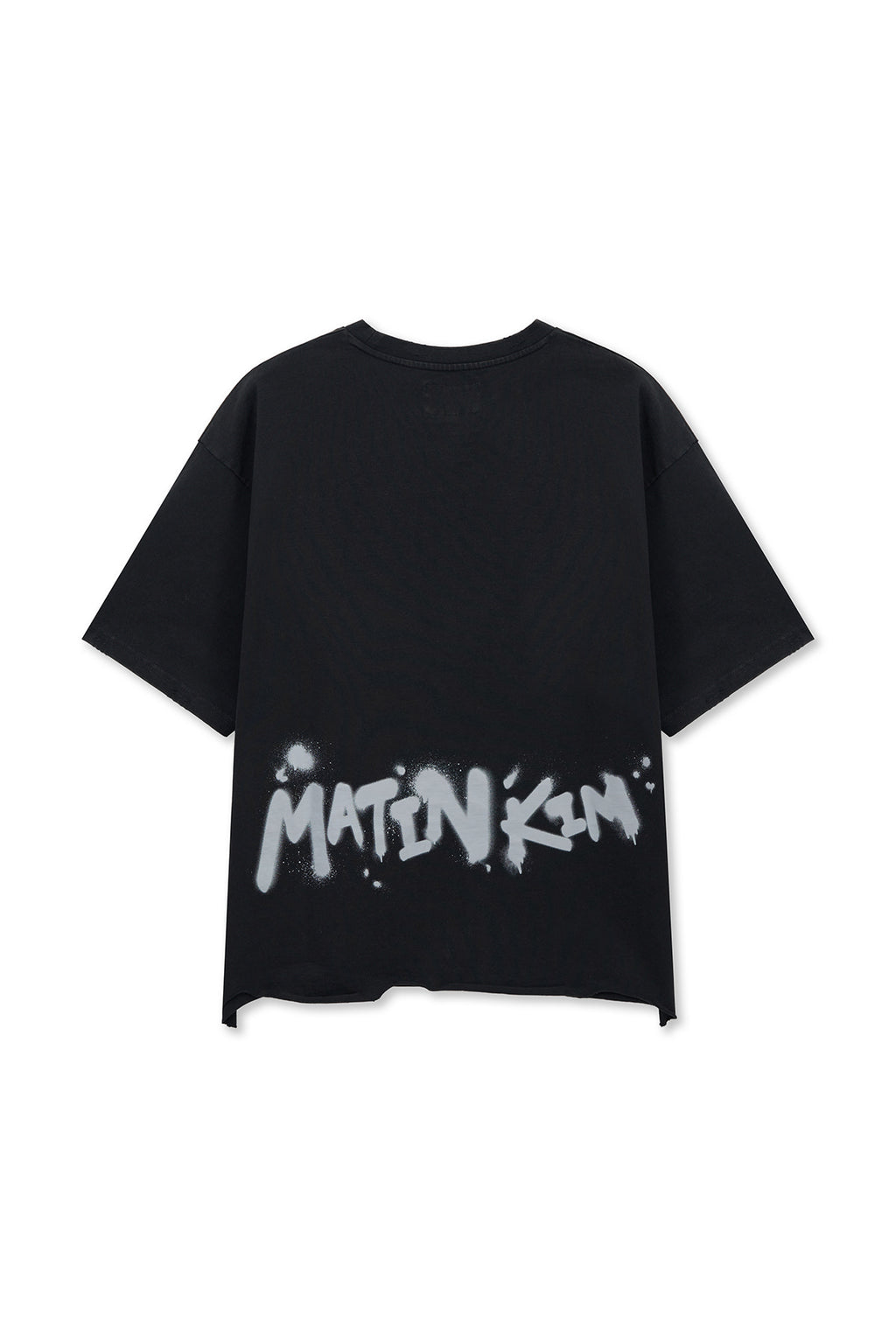 Matinkim Raw Cut Graffiti Logo Top IN Black