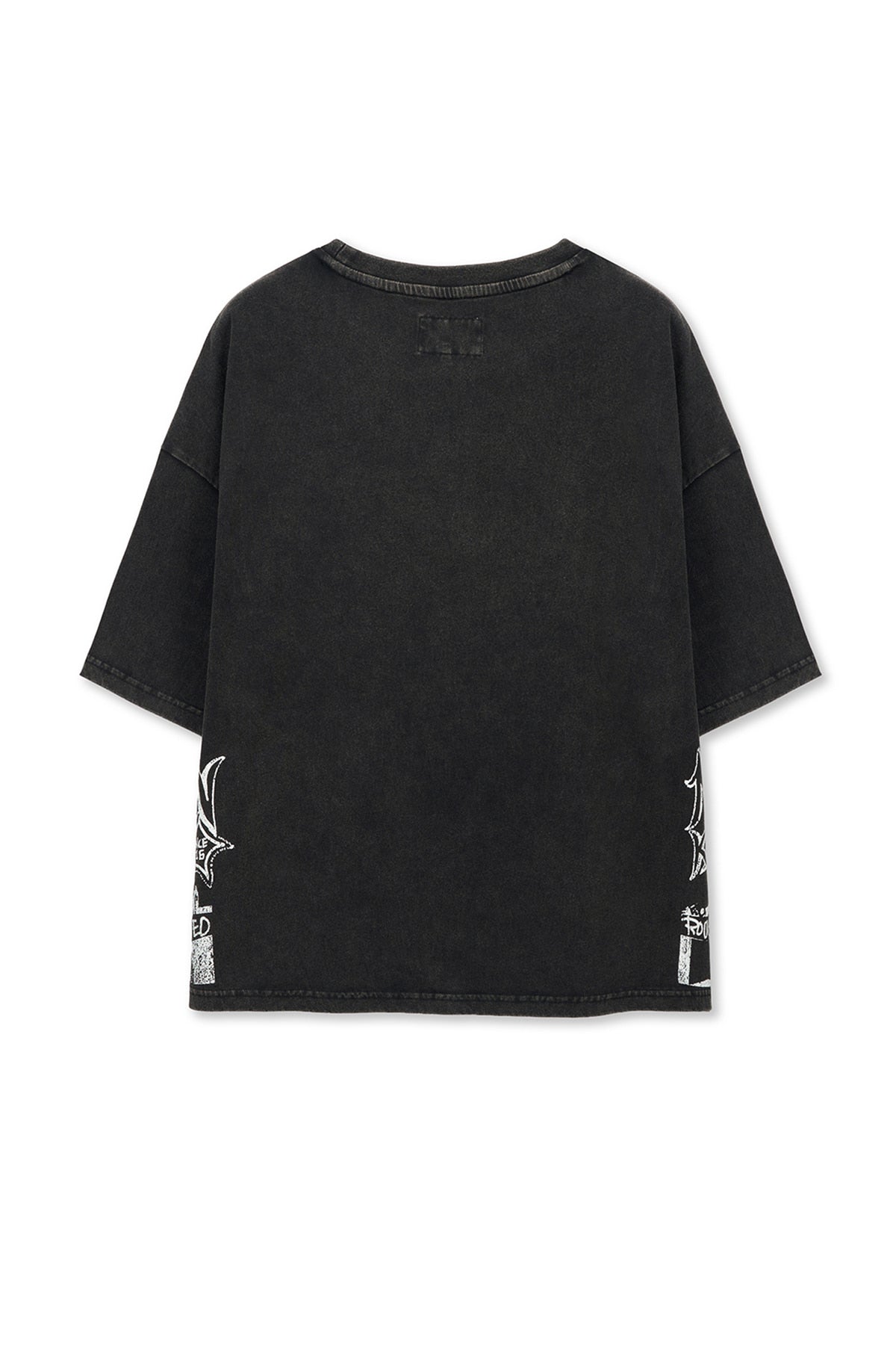 Matinkim Vintage Graffiti Artwork Top IN Black
