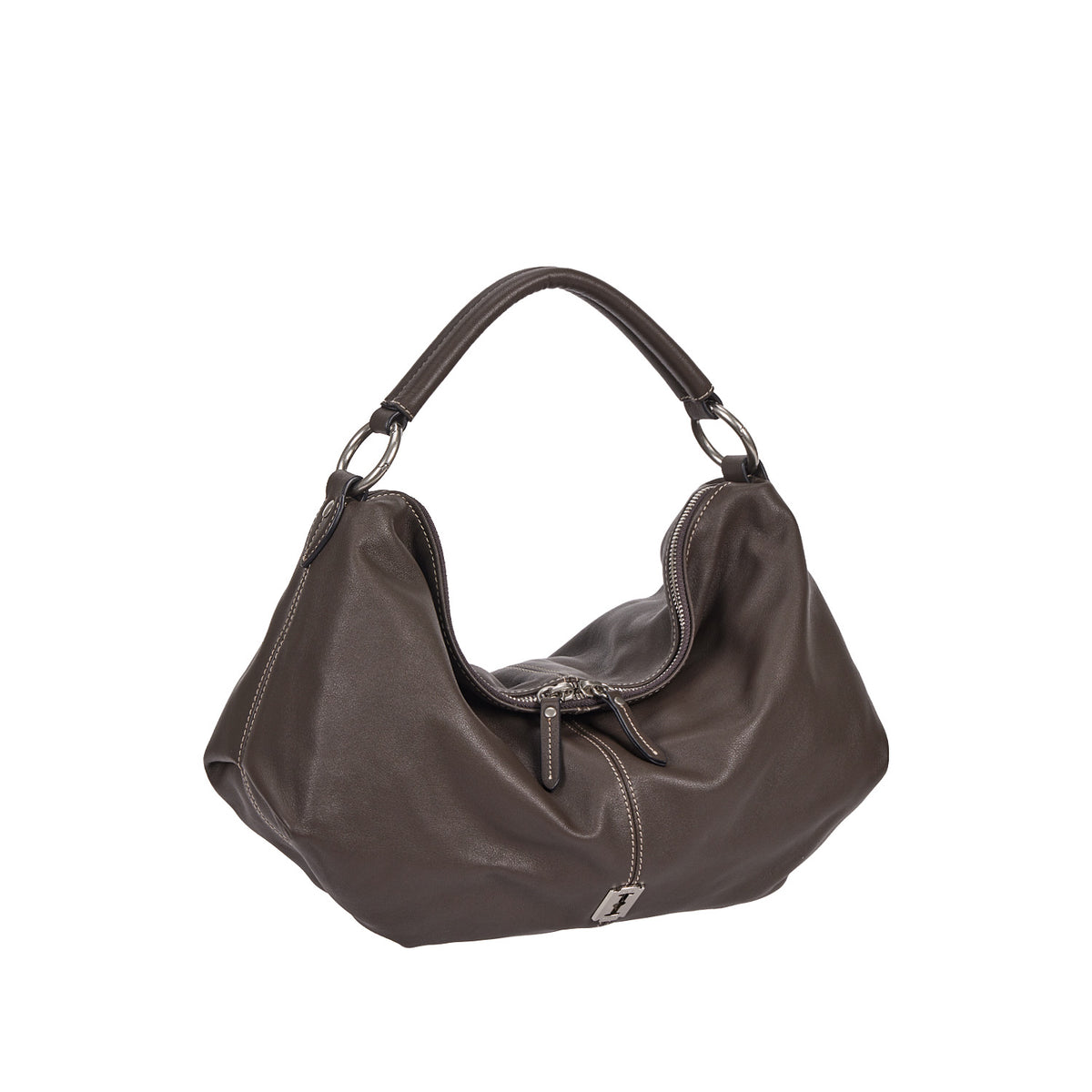 Vunque Halfmoon Attache Shoulder M Dark Brown
