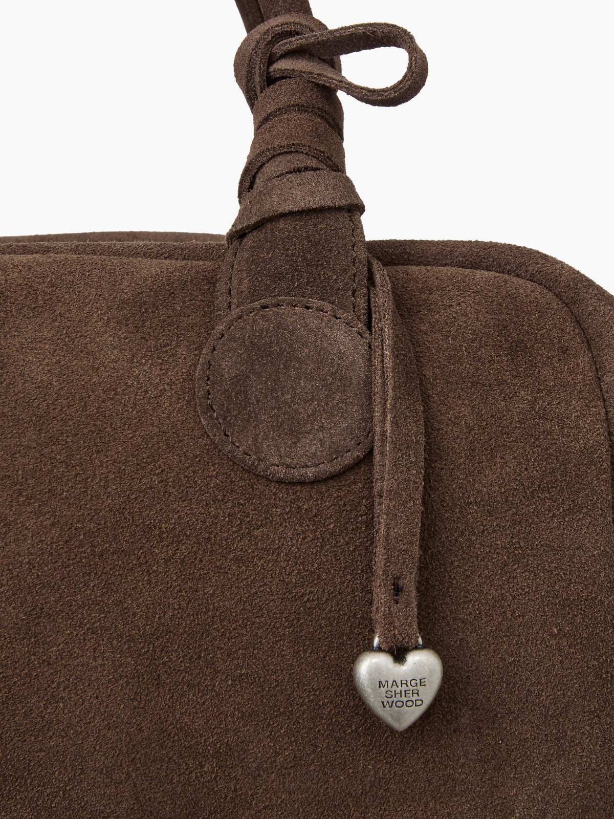 Margesherwood Heart Charm milk brown suede